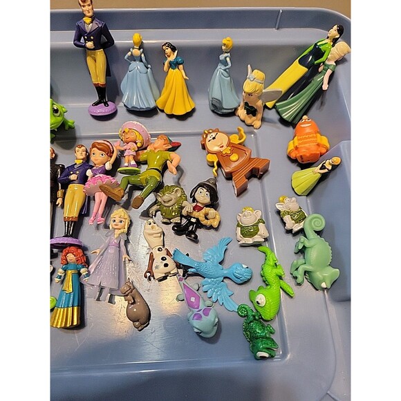 DISNEY Huge Lot Disney Princess Figures Mini Dolls Cake Toppers Lot - Picture 8 of 16